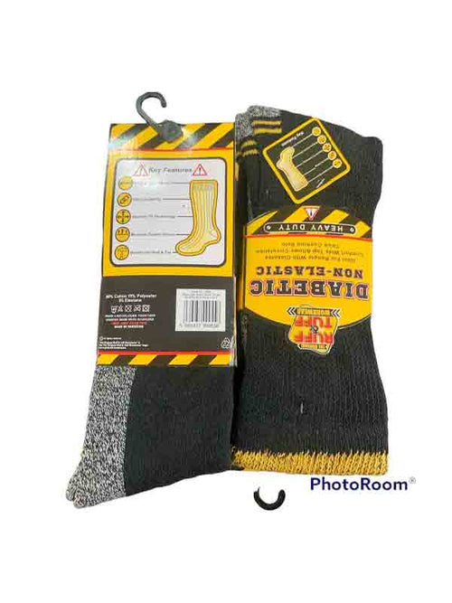 Pairs Men's Diabetic NON-ELASTIC Comfyfit Work Socks
