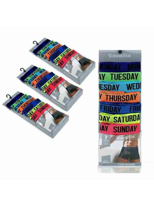 7 Days Of The Week Boxer Shorts Men's 7 Boxers Trunk Underwear Small To XXL