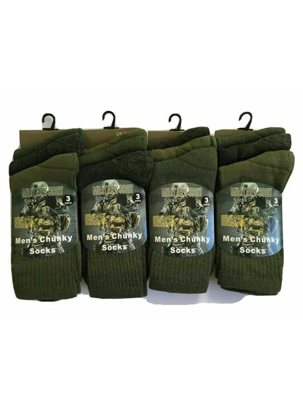 Mens Army Warm Socks Patrol Combat Boot High Performance Hiking Padded