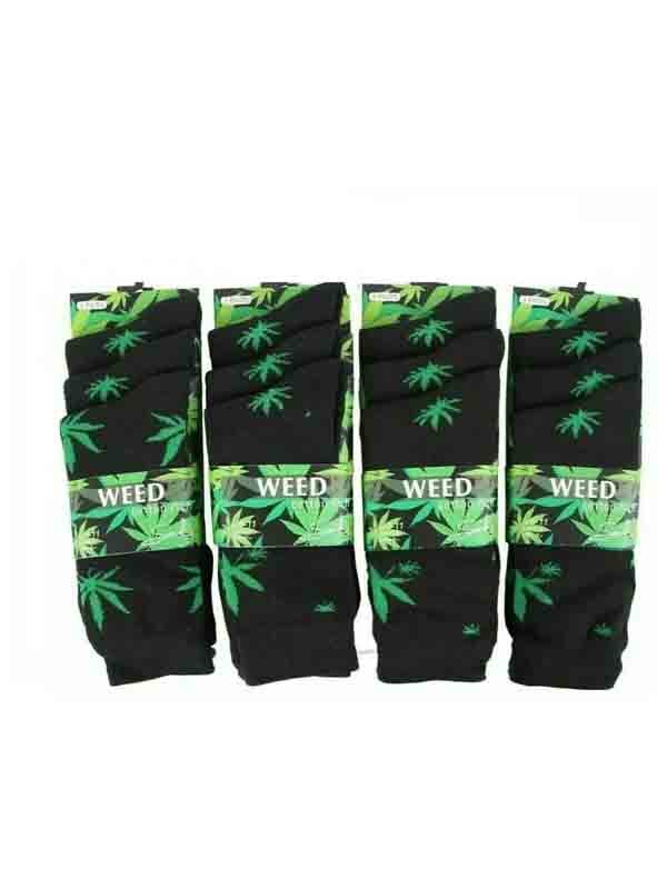 Mens Dress Socks Pairs Mens Weed Leaf Print Men Socks UK