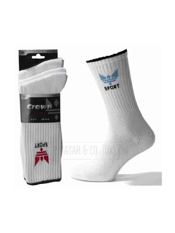 NEW 3 PAIRS MEN'S OFFICIAL CROWN SPORT SOCKS WINTER WARM SOCKS