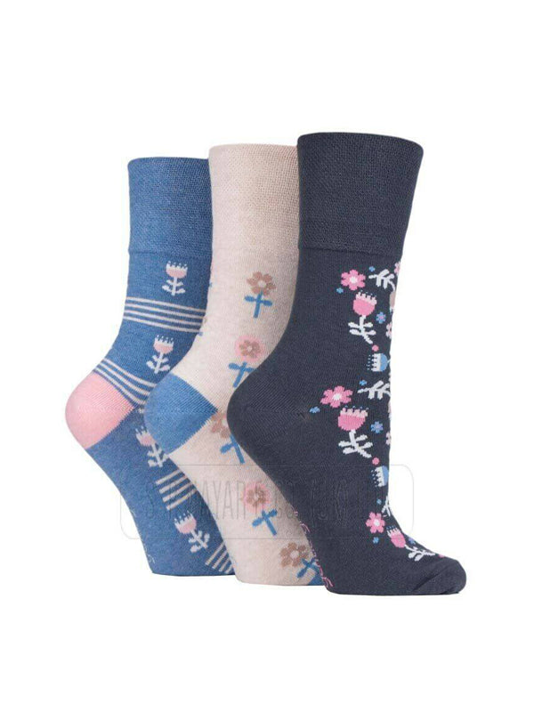 NEW LADIES GENTLE GRIP NON ELASTIC SOCKS DIABETIC SOFT COTTON WINTER WARM SOCKS