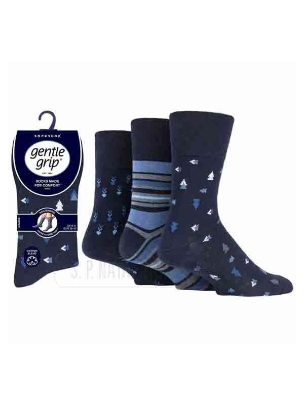 NEW MEN'S GENTLE GRIP NON ELASTIC SOCKS DIABETIC SOFT COTTON WINTER WARM SOCKS