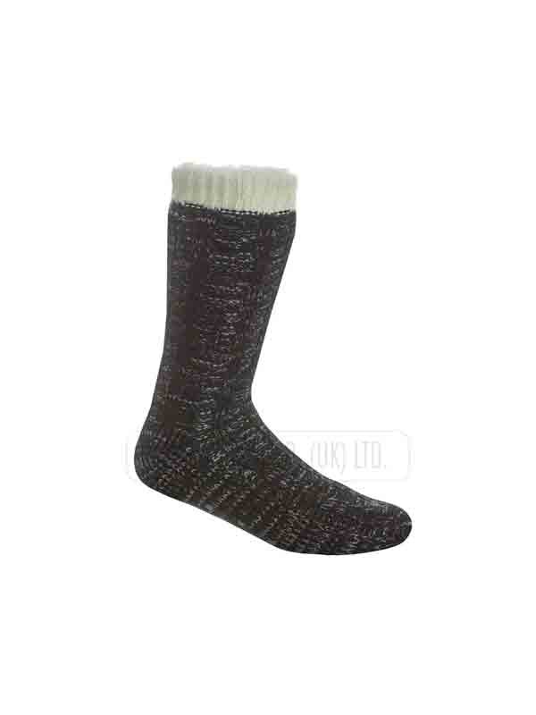 NEW MEN'S PIERRE ROCHE CHUNKY LOUNGE GRIPPER SOCKS FLEECE LINED SLIPPEER SOCKS