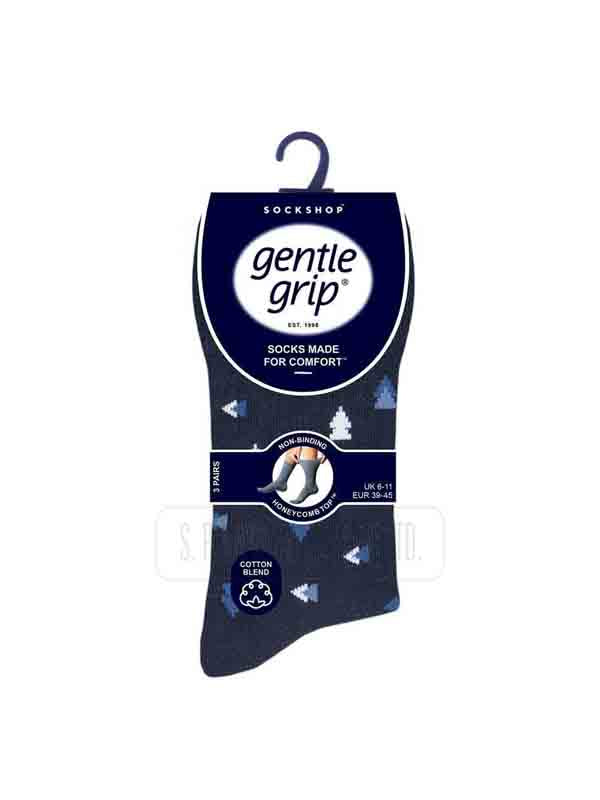 New Men's Gentle Grip Non Elastic Diabetic Soft Cotton Socks Soft Touch Cotton