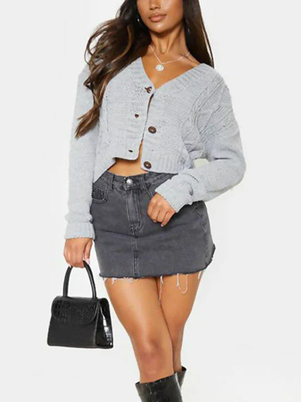 New Women's Ladies Long Sleeve Crop Top T-Shirt Jumper Vest Round Neck Stretch