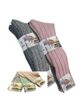 Hiking Socks New Womens Chunky  Wool Socks Luxury Blend Long Horse Hiking Warm Winter Socks 12 PAIRS