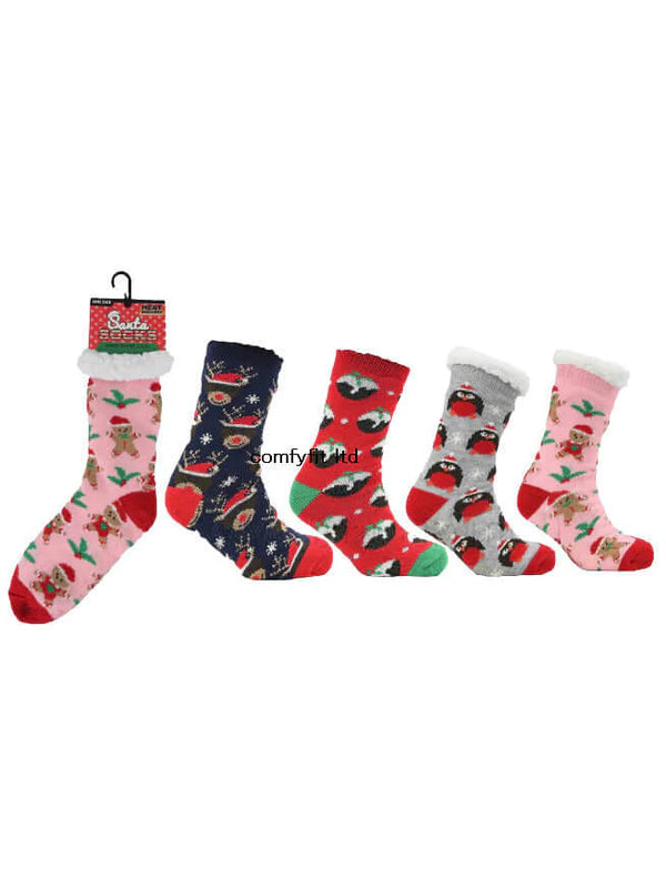 NOVELTY SOCKS CHRITMAS GIFT SOCKS LADIES NOVELTY LONG CHRISTMAS SOCKS SIZE 4-7 UK
