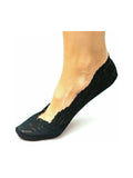 Ladies Cotton Lace Trainer Socks, Invisible Foot Liners, Non Slip Socks