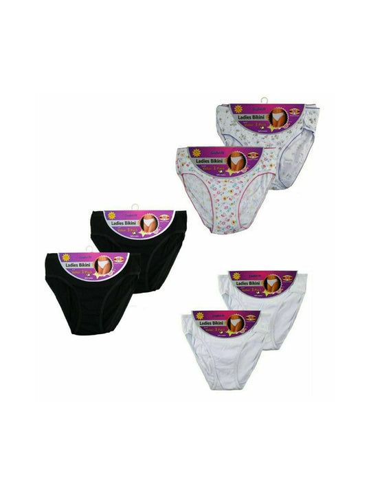 Womens Bikini Underwear 12-24 Pairs Women Bikini Briefs Pants UK SIZE