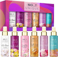 SO Unique Grande Womens Mini Mist Gift Set, Body Mist Fragrance Spray (6x50ml)
