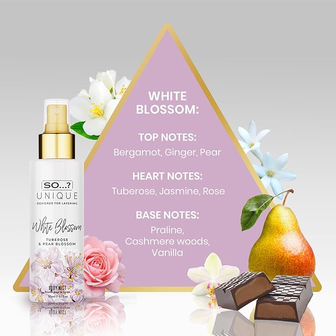 SO Unique Grande Womens Mini Mist Gift Set, Body Mist Fragrance Spray (6x50ml)