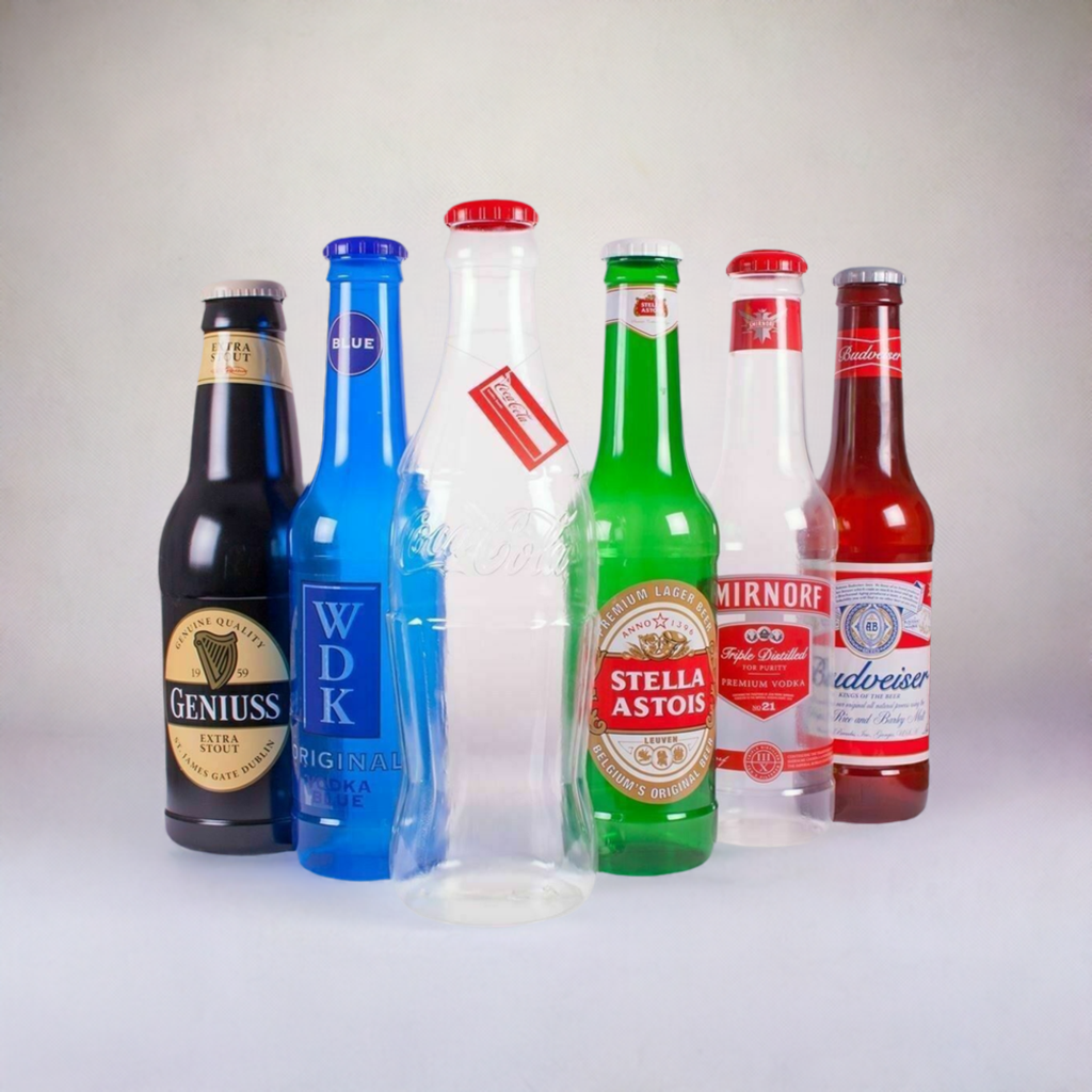 Piggy Bank For Adults Giant 2Ft &1FT Wine Brands Money Coins Savings Plastic Bottle Box Pot - Comfyfit ltd