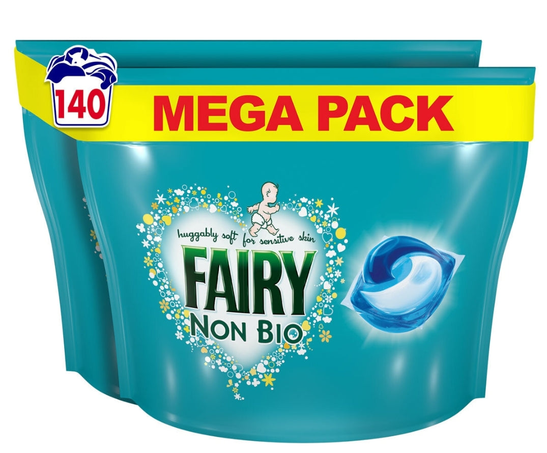 Non Bio 140 washes pods | fairy bold ariel Clothing pods