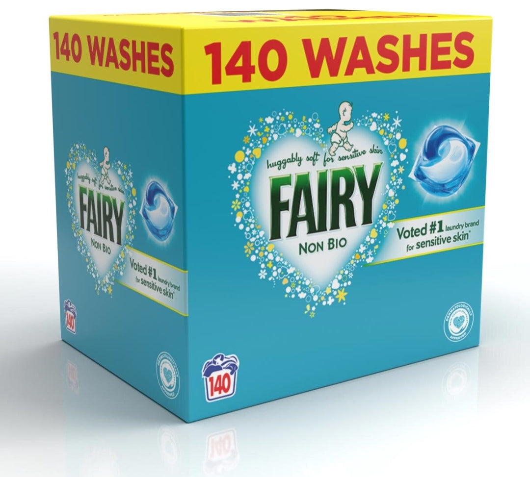 Non Bio 140 washes pods | fairy bold ariel Clothing pods