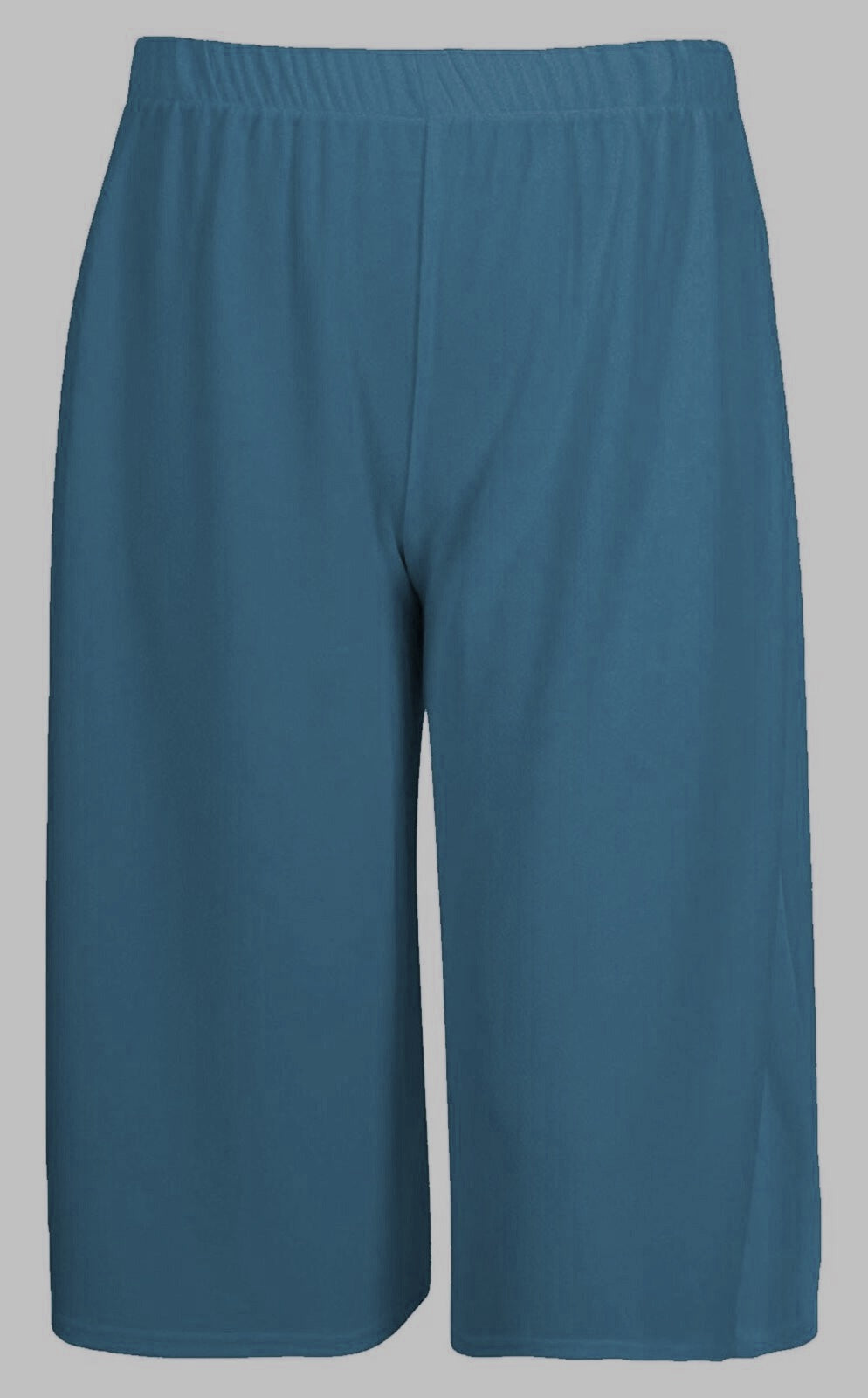 Womens ¾ Short Plazzo Wide Leg Culottes Trouser