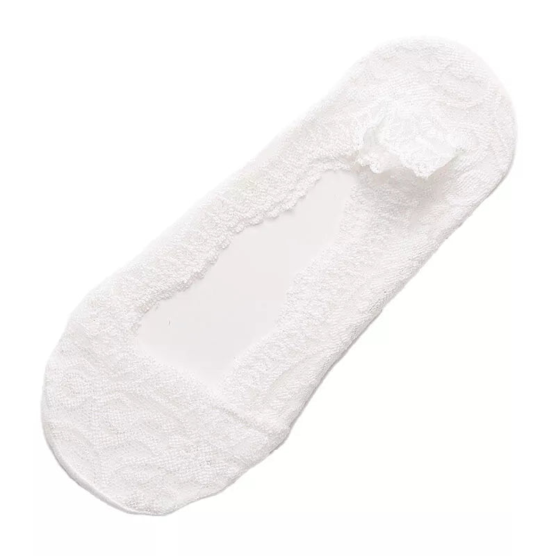 Women No-Show Socks | Shoe Liners Sock Laced Ballet Invisible Ladies Skin 5 COLOURS