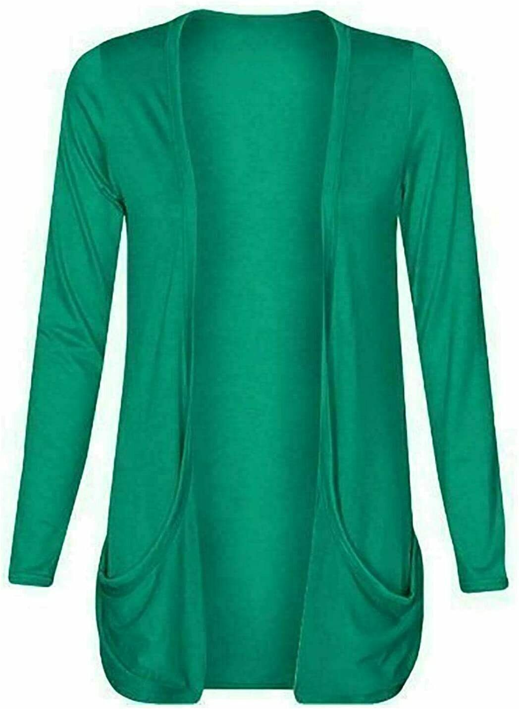 Womens Long Sleeves 2 pocket Boyfriend Cardigan ,95% Viscose 5% Elastane