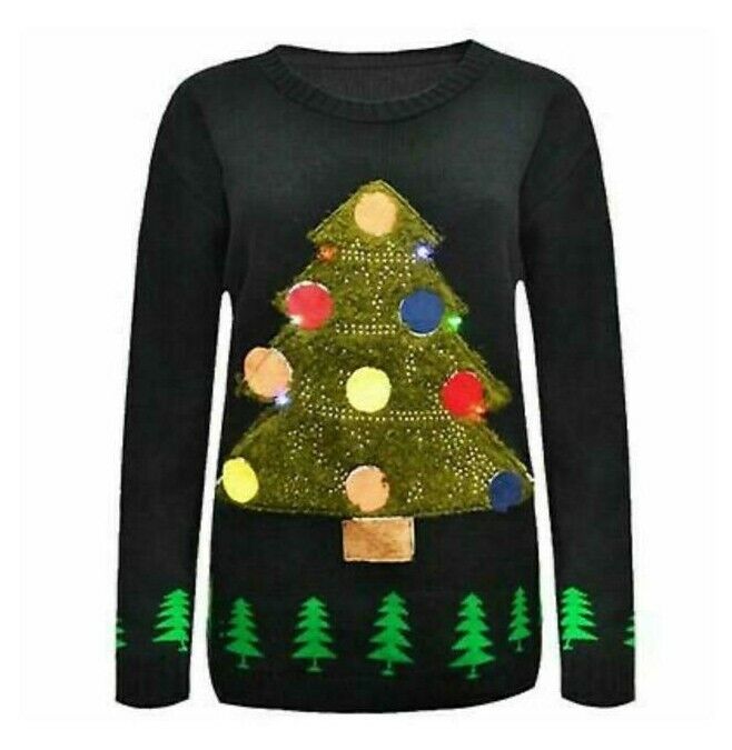 Men's Women's Christmas Xmas Jumper Sweater Knitted Retro Jumpers