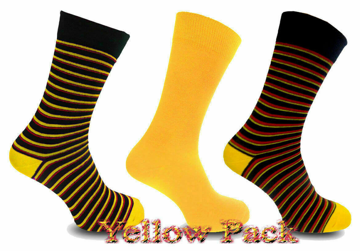  Bamboo Socks For Men 12 Pairs  Alexander Green Luxury Stripes Pattern Size UK 7-11 - Comfyfit ltd