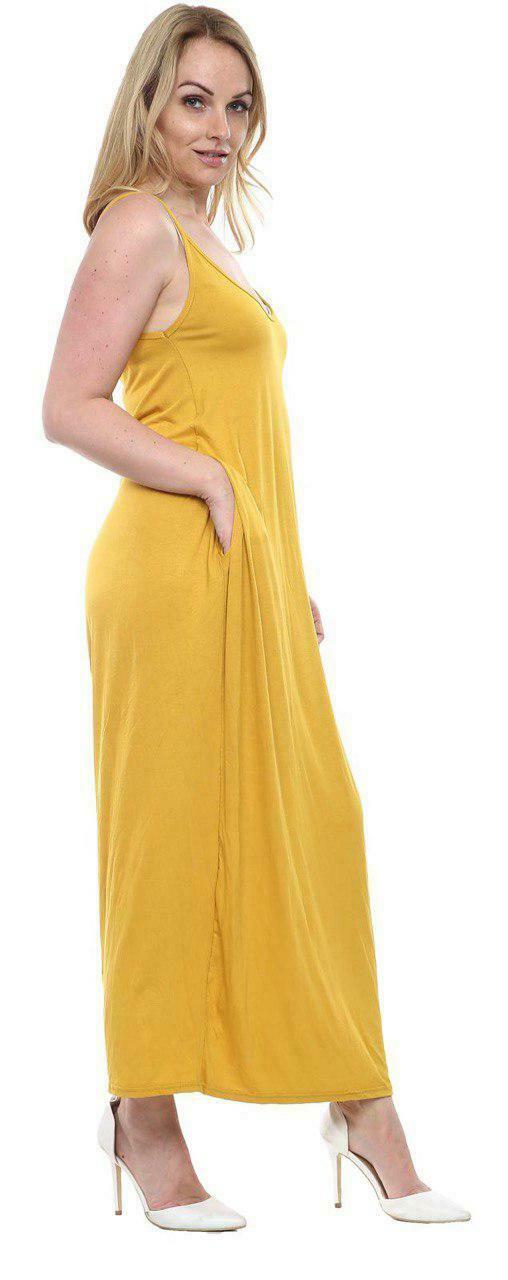 New Women's Cami Maxi Dress Summer Loose Sleeveless Strap Pocket One S Description 
They are super soft and comfortable
Loose sleeveless strappy cami maxi
Best for Casual and Holiday Wear
They are good for your skin
They do not require