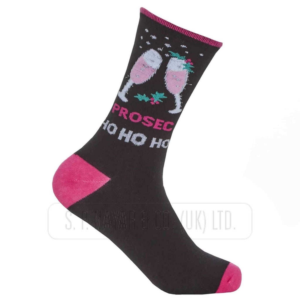NEW WOMANS AND LADIES XMAS DESIGN COTTON SOCKS TOP SIZE 4-8 UK - Comfyfit ltd