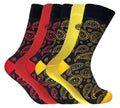  Bamboo Socks For Men 12 Pairs Alexander Green Luxury Stripes Pattern Size UK 7-11 - Comfyfit ltd
