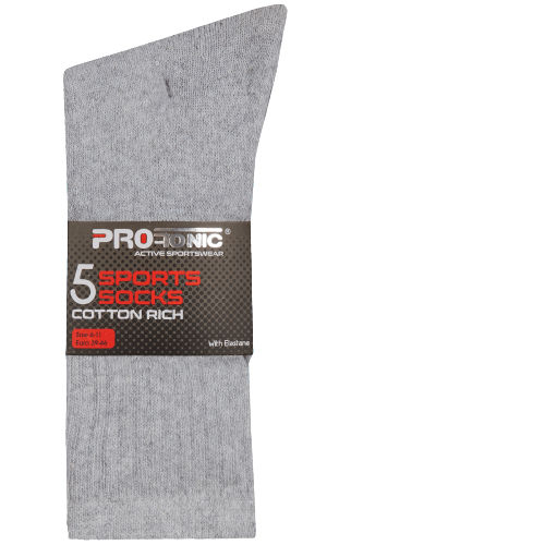 New Men's Thick Cotton Rich Crew Socks Everyday Sport Socks Plain Sizes 6-11 UK