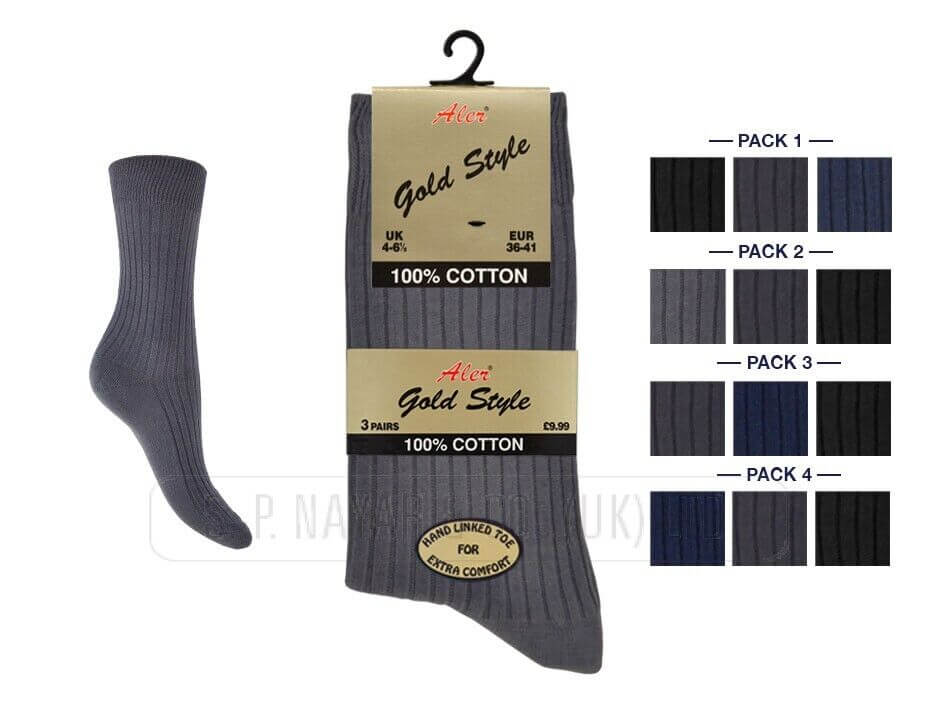 Womens Socks 12 Pairs Women's Ladies Short Cotton Socks Breathable, Light weight Size 4-6 UK - Comfyfit ltd