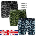 BEST BOXERS FOR MEN SHORTS CLASSIC SPORTS CAMOUFLAGE UNDERWEAR ARMY COTTON RICH BREIFS - Comfyfit ltd