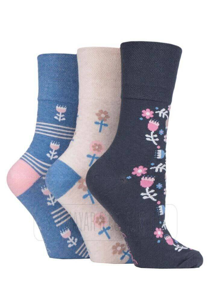 NEW LADIES GENTLE GRIP NON ELASTIC SOCKS DIABETIC SOFT COTTON WINTER WARM SOCKS