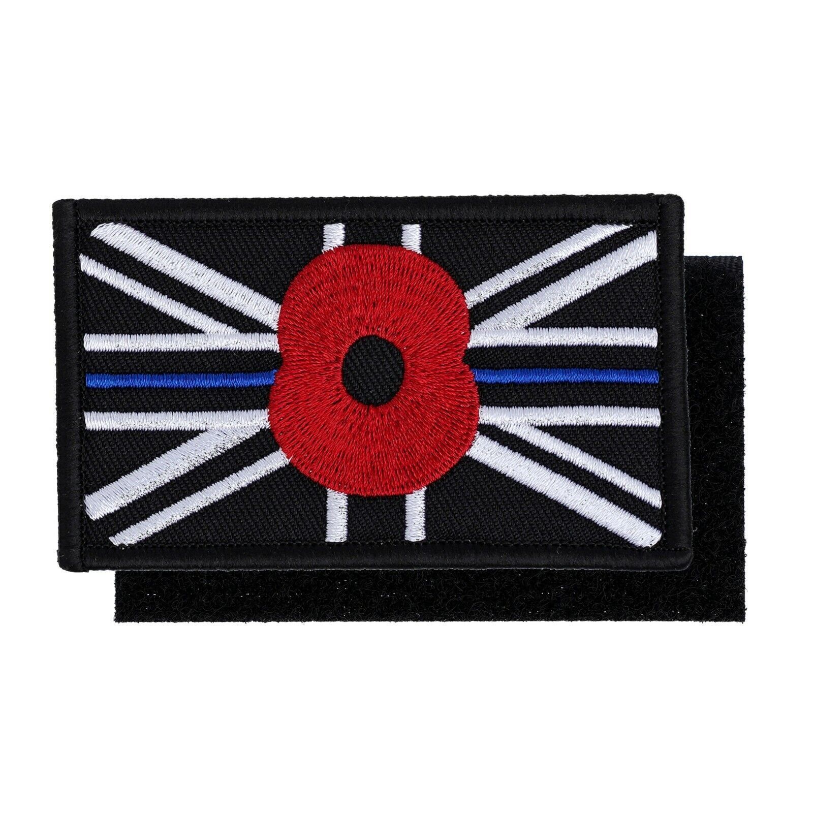 UK Flag Patch hook &lo op Sew On Union Jack Army Embroidered By comfyfit