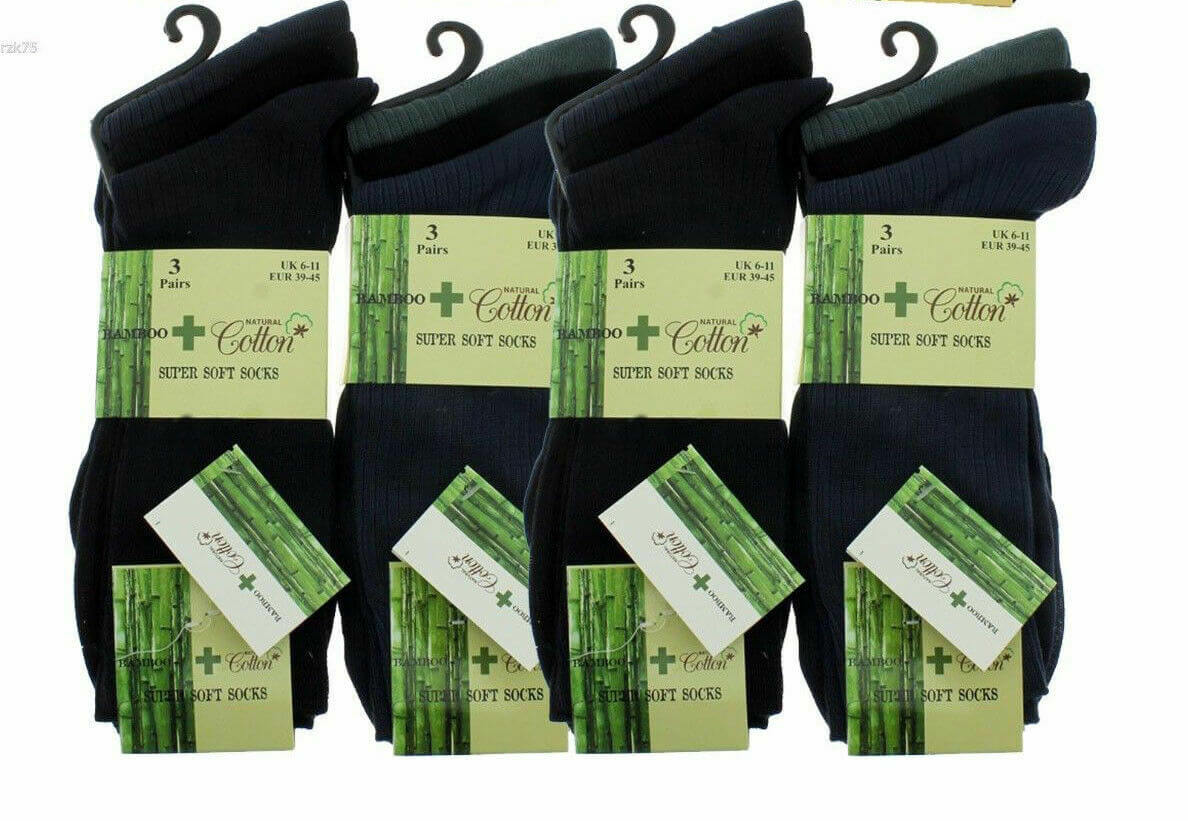 Mens bamboo non elastic socks