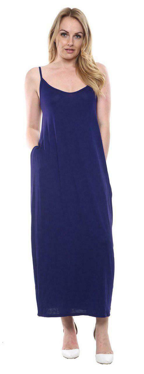 New Women's Cami Maxi Dress Summer Loose Sleeveless Strap Pocket One S Description 
They are super soft and comfortable
Loose sleeveless strappy cami maxi
Best for Casual and Holiday Wear
They are good for your skin
They do not require