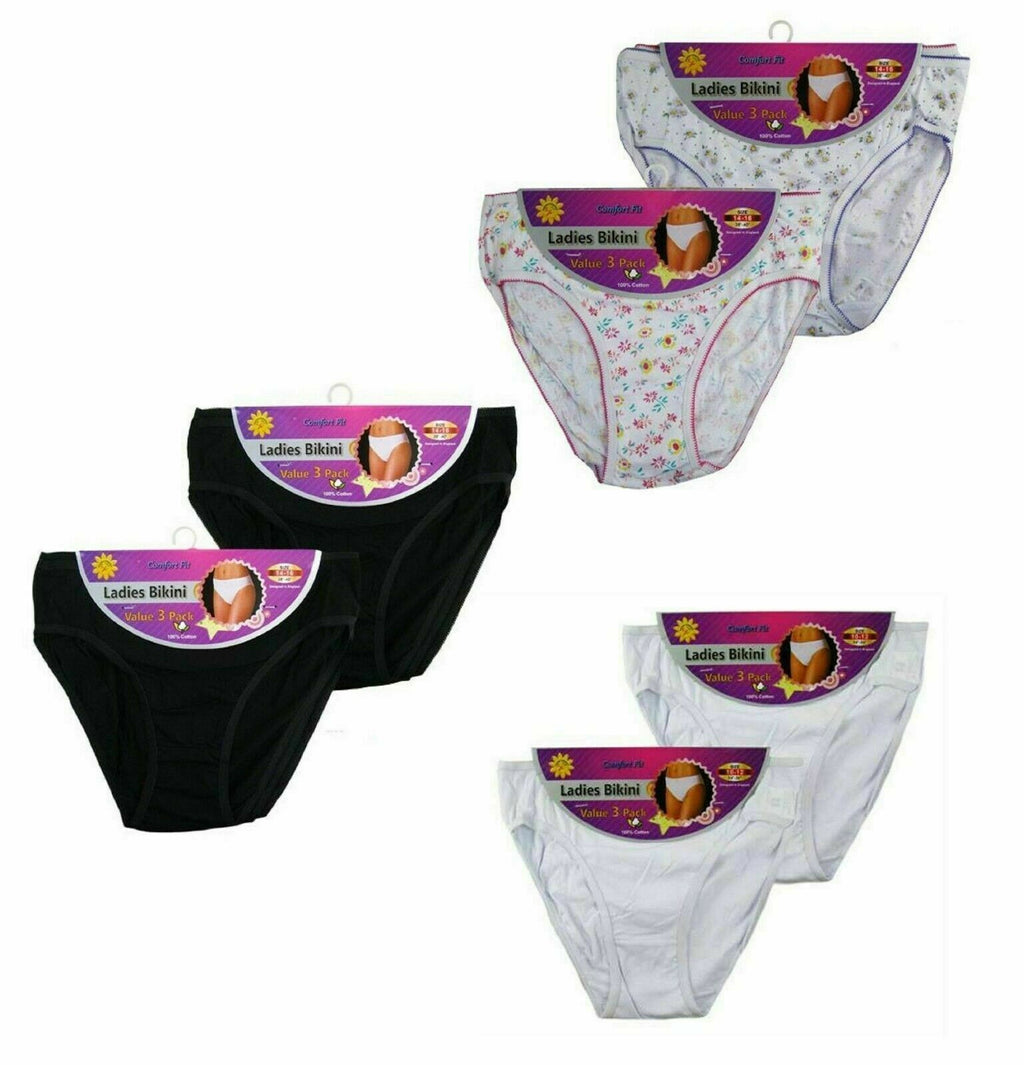 Womens Bikini Underwear 12-24 Pairs Women Bikini Briefs Pants - Comfyfit ltd
