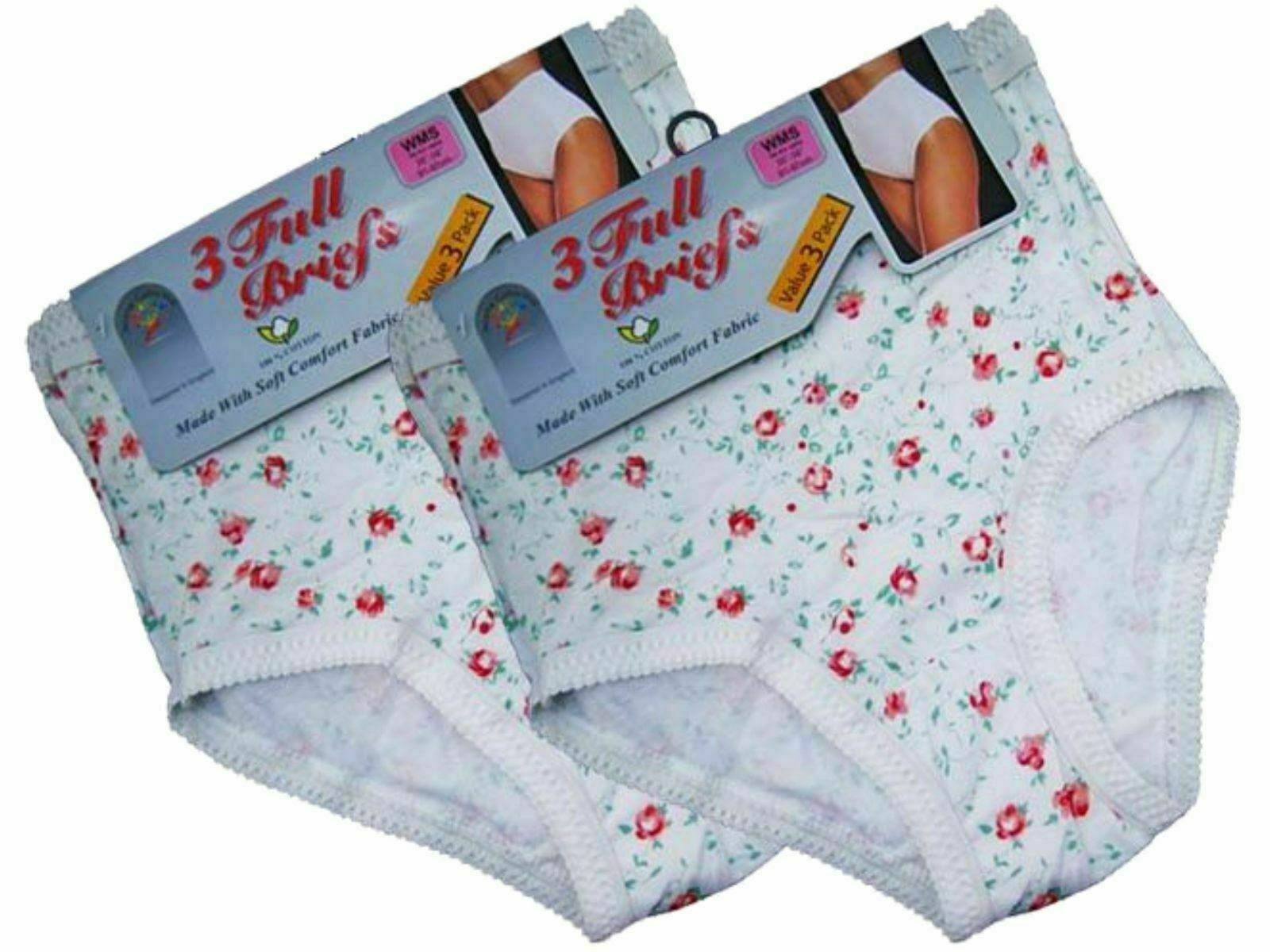 Ladies Briefs Maxi Women Cotton Full Comfort Fit Underwear 12 Pack Available - Comfyfit ltd