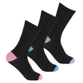 NEW LADIES BAMBOO NON ELASTIC BLACK CONTRAST SOCKS WINTER WARM SOCKS