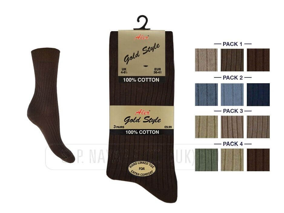 Womens Socks 12 Pairs Women's Ladies Short Cotton Socks Breathable, Light weight Size 4-6 UK - Comfyfit ltd