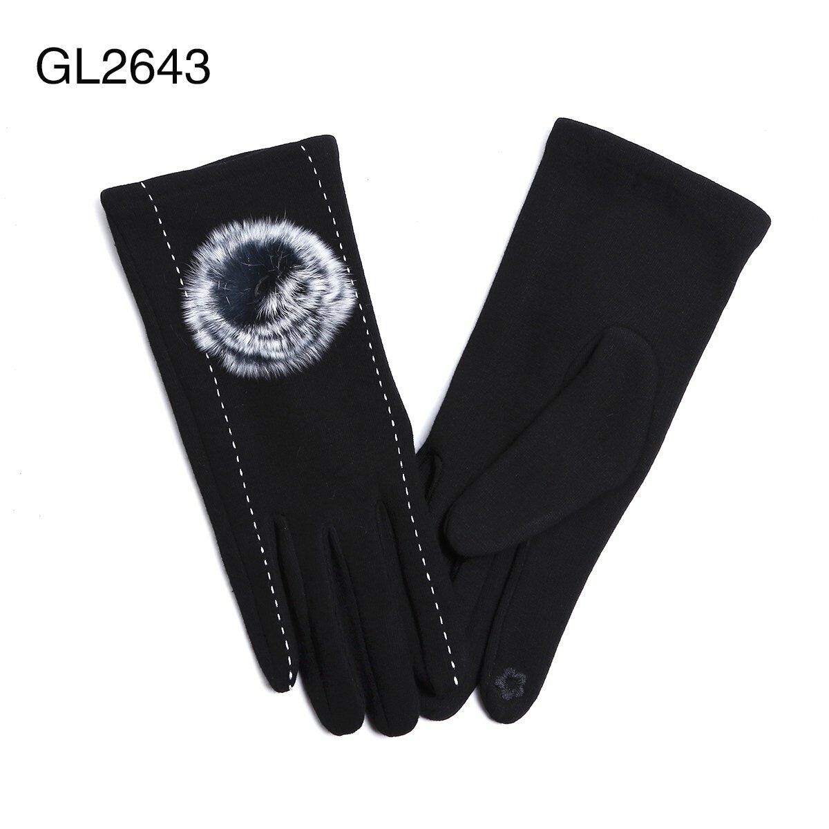 Ladies Women Soft Thermal Winter Warm Gloves With Fleece Flower Unique Design - Comfyfit ltd