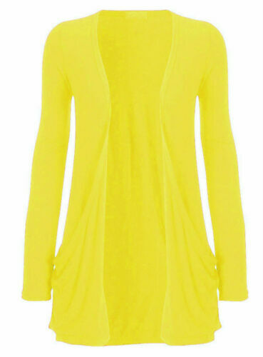 Going Out Tops New Womens Long  Cardigans  Top With Open Pockets Size.