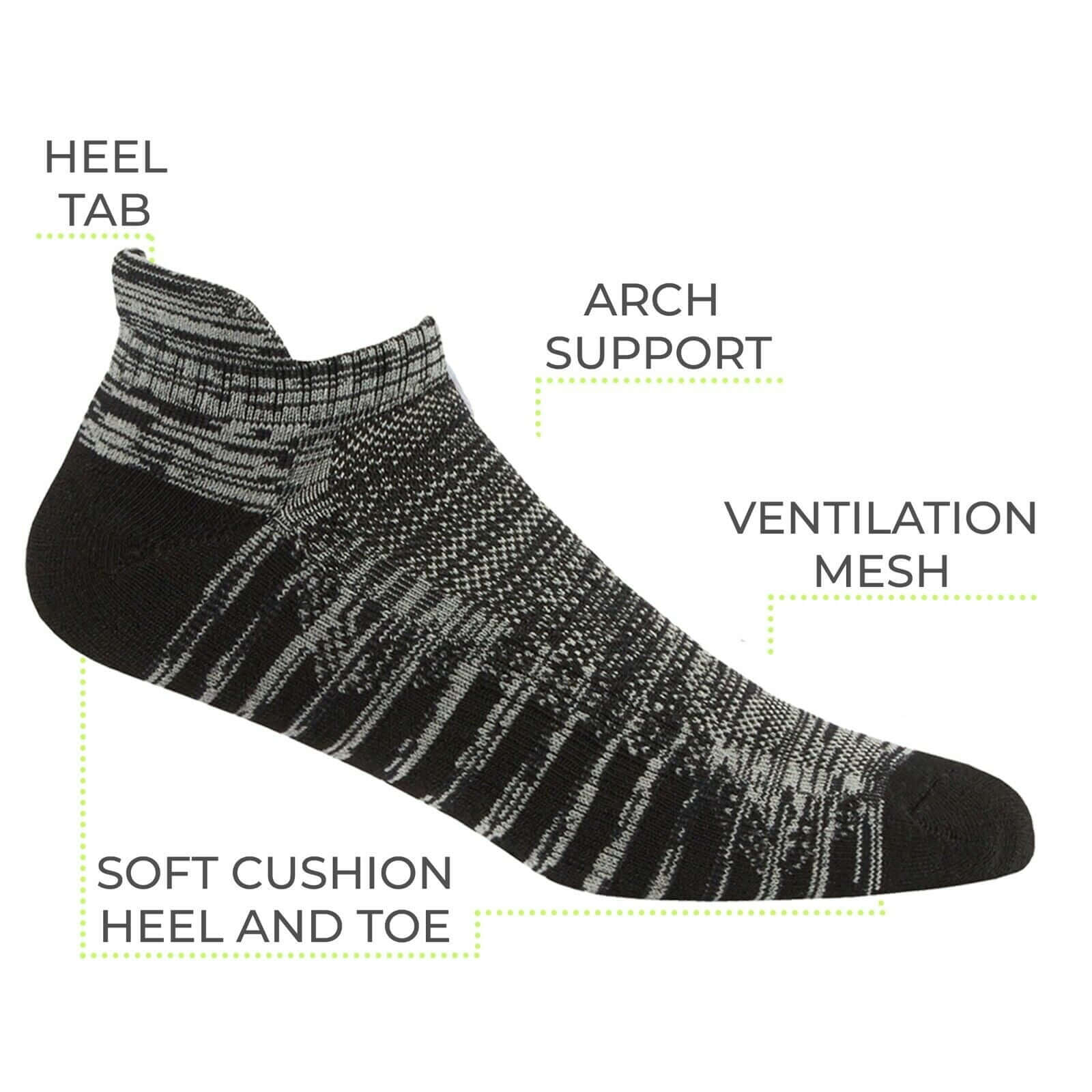 Mens Multipack Sports Trainer Socks Ankle Low Rise Gym Cushioned Multicoloured