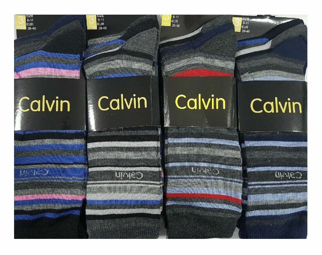 Mens Fashion Socks 3 Pairs Men's Design Calvin Fashion Socks Socks Size UK 6-11 EUR 39-46 - Comfyfit ltd