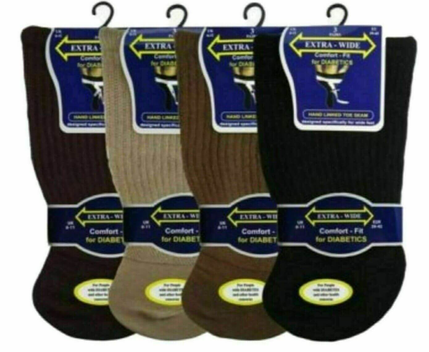 Wide Socks For Men Mens Extra Wide  Socks - Comfyfit ltd