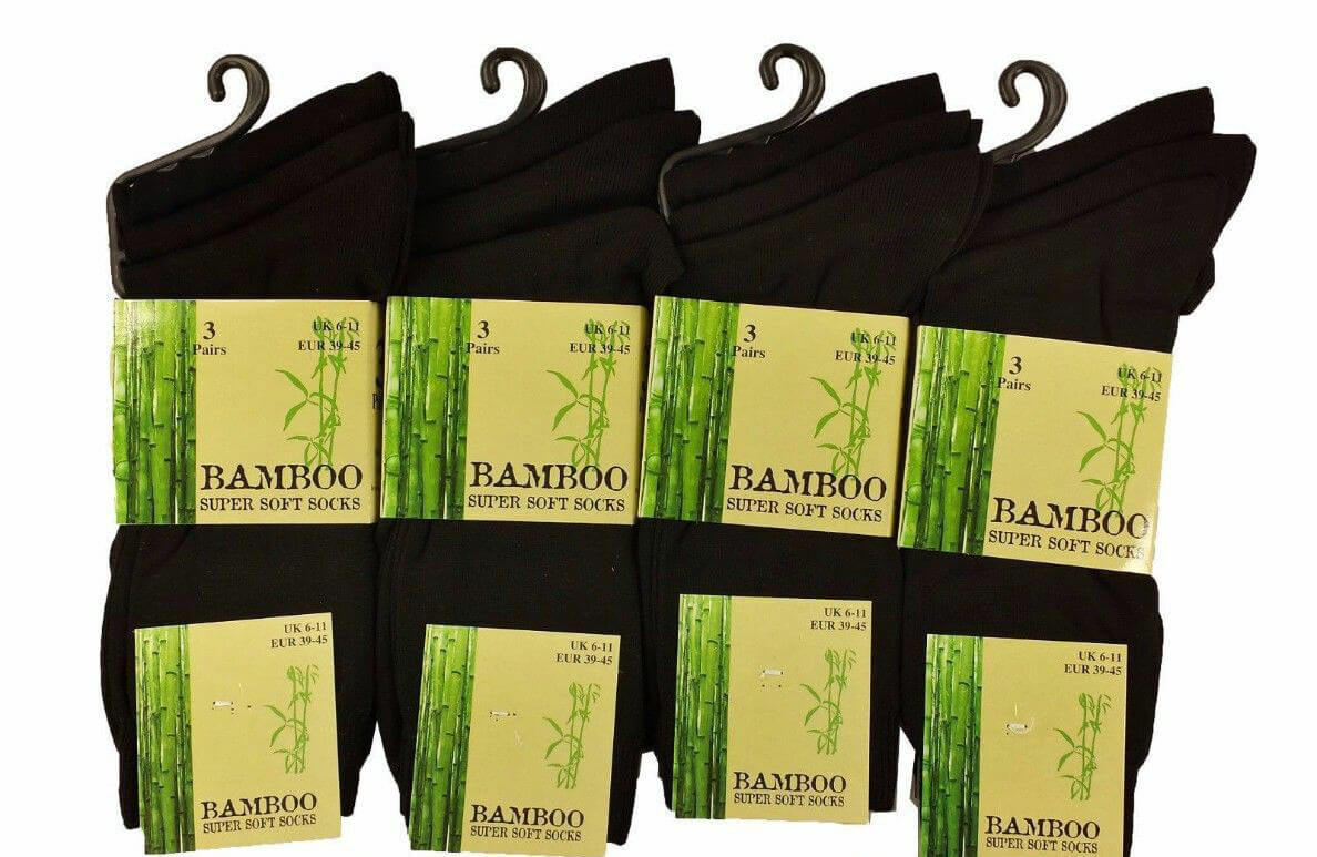 Mens bamboo non elastic socks