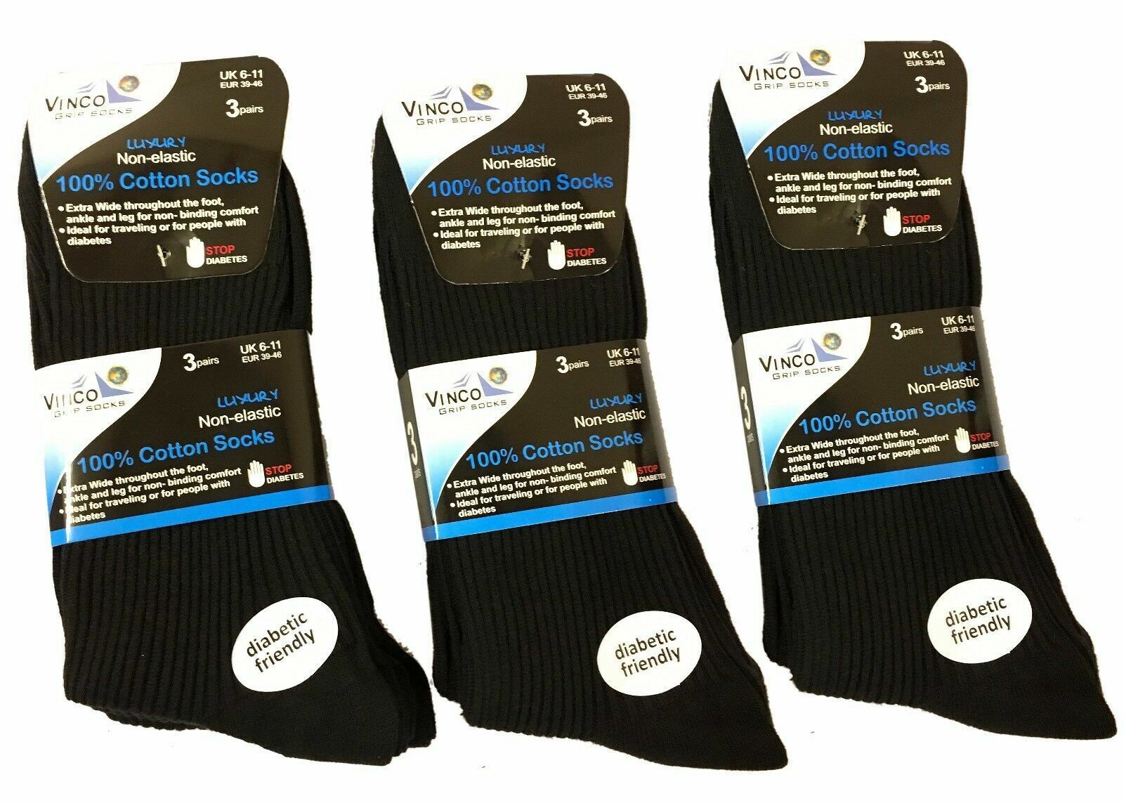 New Men's Soft Top Thermal Non Elastic  Diabetic Fashion Wool  Cotton 12 pairs