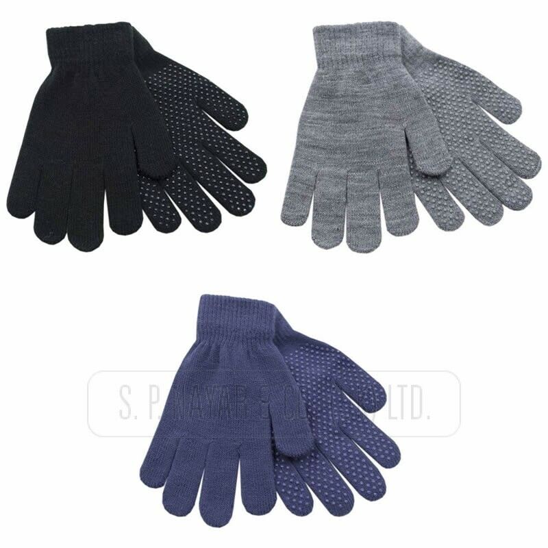 3 PAIRS NEW LADIES MAGIC WITH GRIPPER WINTER WARM THERMAL  GLOVES - Comfyfit ltd