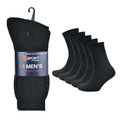 Plain Black Socks Mens poly cotton plain socks - Comfyfit ltd