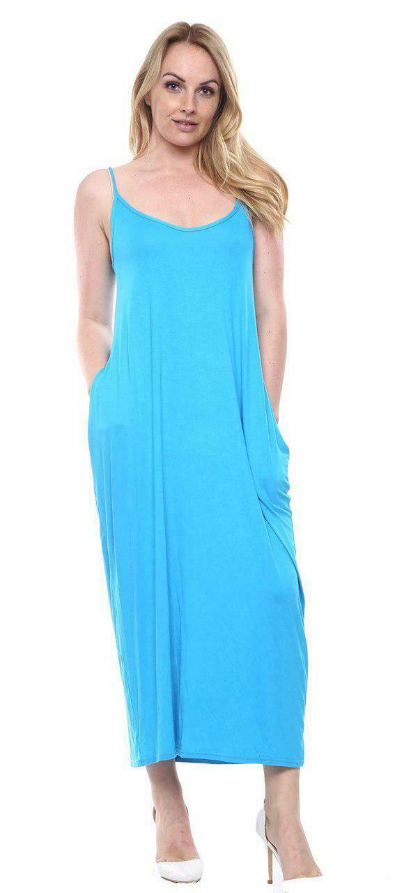 New Women's Cami Maxi Dress Summer Loose Sleeveless Strap Pocket One S Description 
They are super soft and comfortable
Loose sleeveless strappy cami maxi
Best for Casual and Holiday Wear
They are good for your skin
They do not require