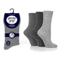 6 Pairs Of Gentle Grip Cotton  Ladies Comfortable Digital Dots Socks SDescription 
There are no chemicals in fibers
They are super soft and comfortable
They are anti-bacterial
New Improved Durability
They eliminate moisture and odour
T