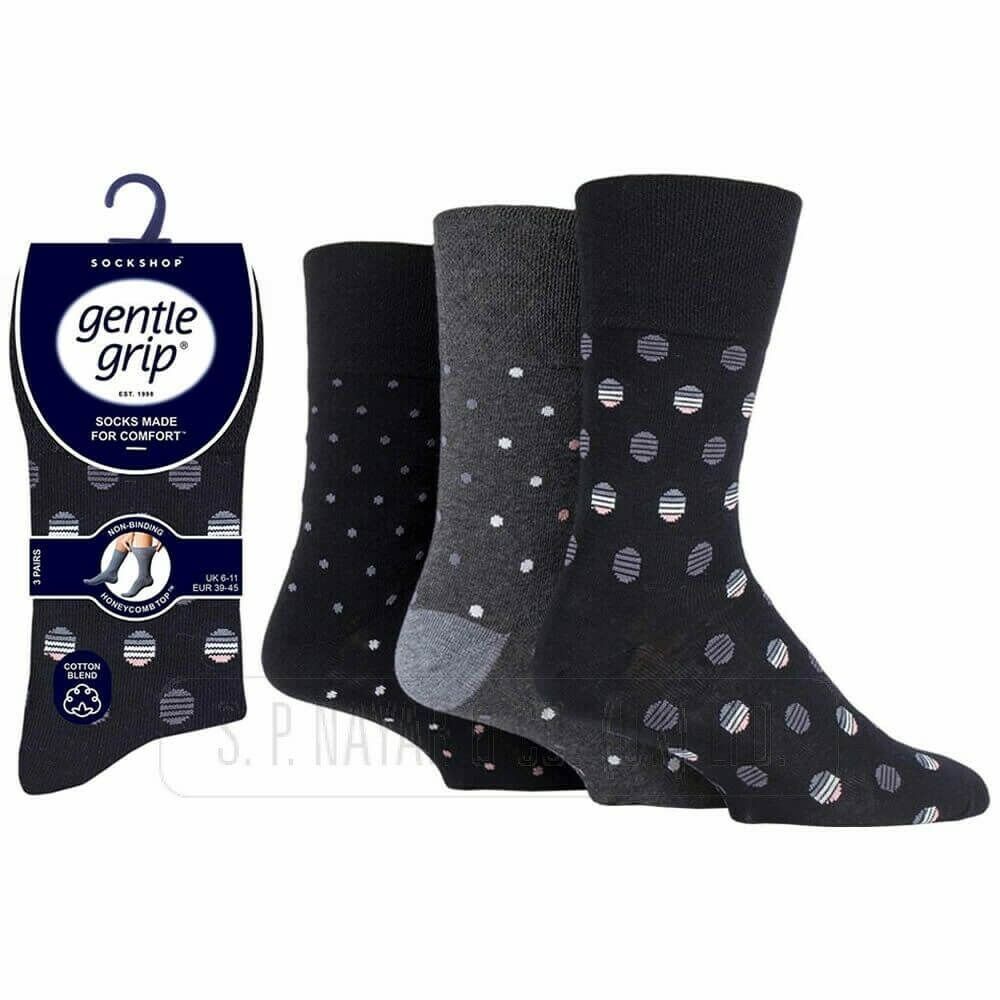 MEN'S GENTLE GRIP NON ELASTIC SOCKS DIABETIC SIZE 6-11 UK WINTER WARM SOCKS